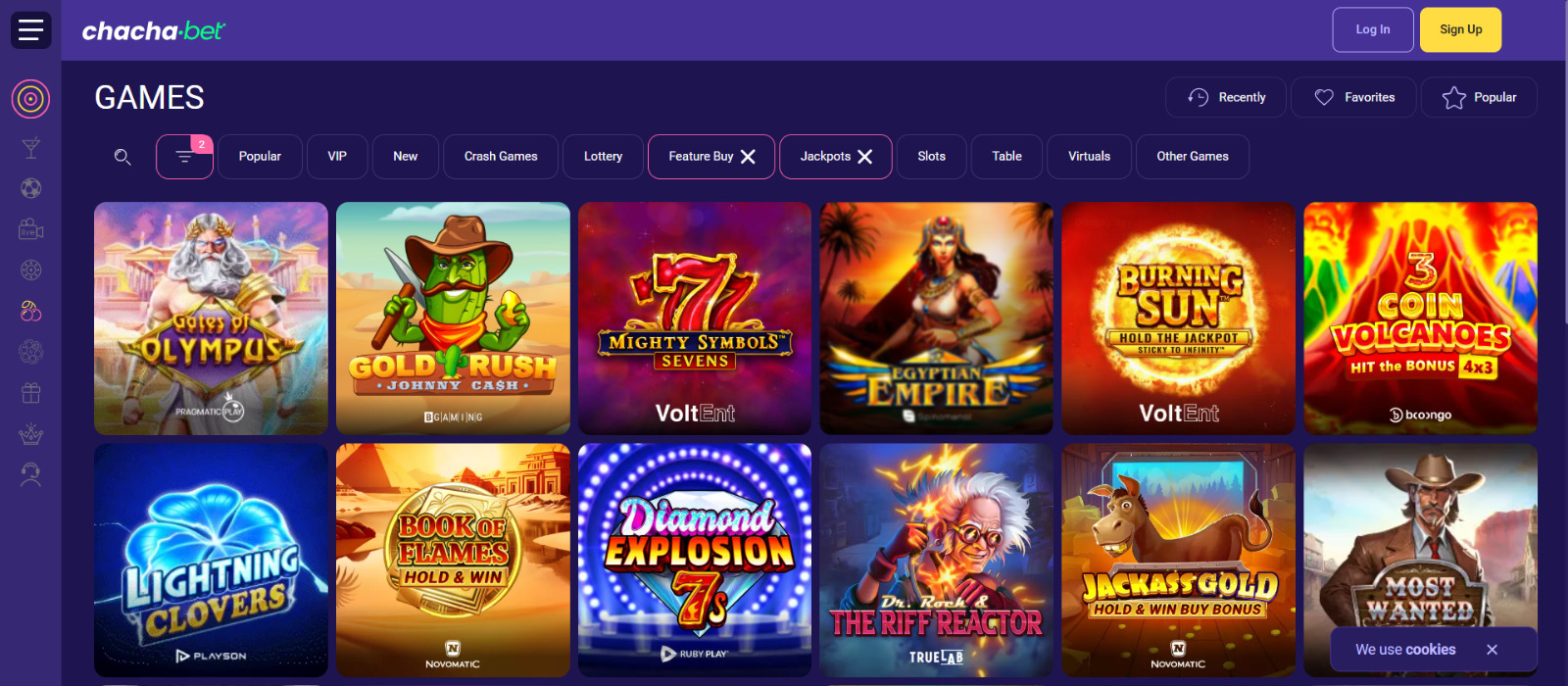ChachaBet casino screenshot 2