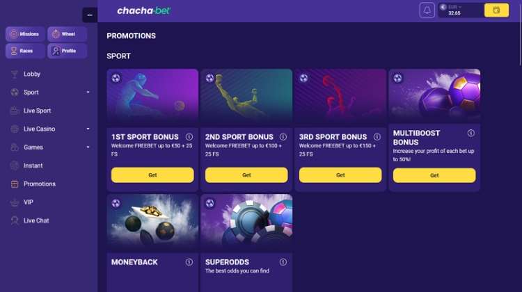 ChachaBet casino screenshot 3